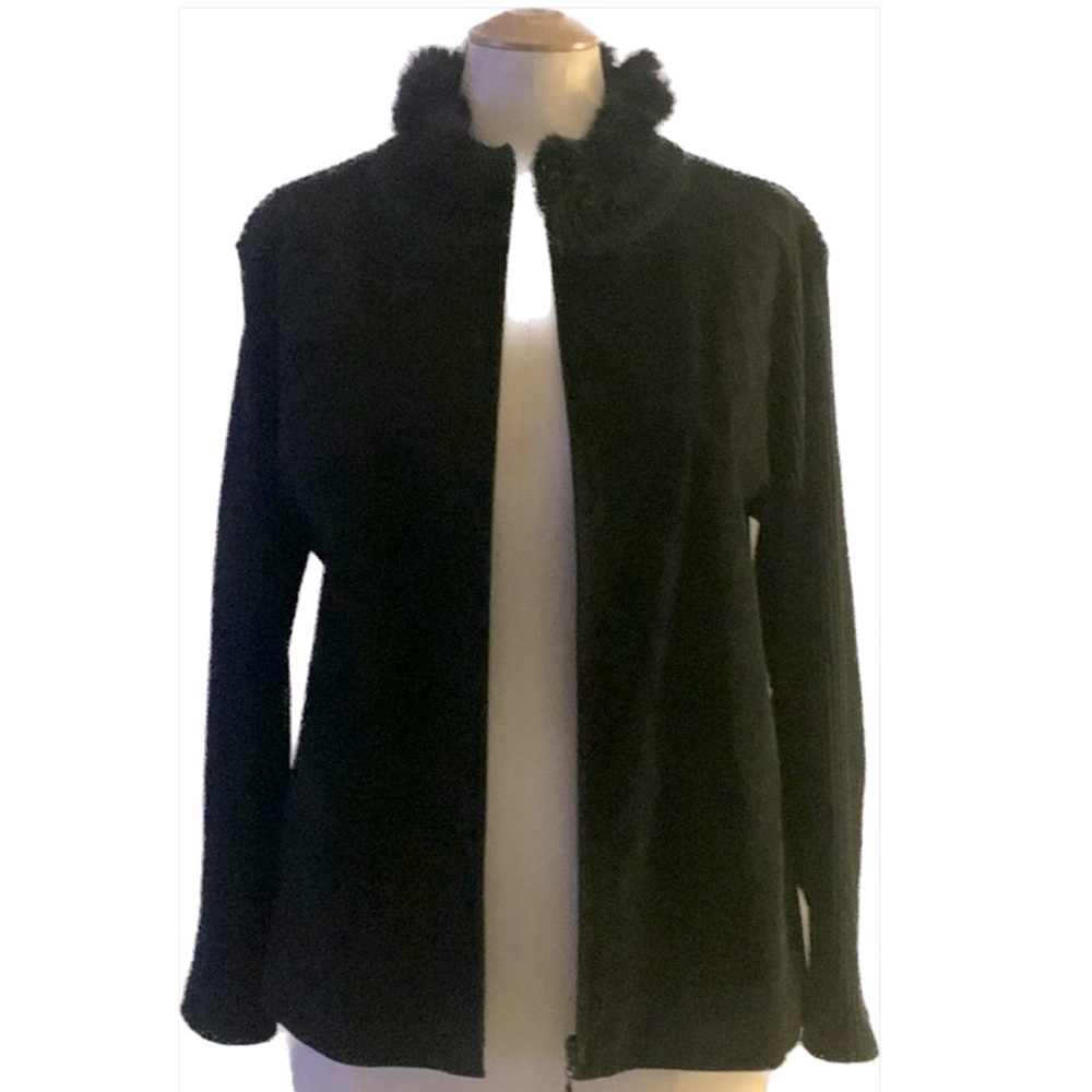 Chic Black Cardigan Sweater